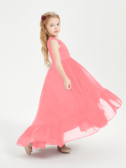 Cascading Skirt Boho Dresses for Junior Bridesmaids Watermelon