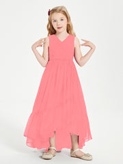 Cascading Skirt Boho Dresses for Junior Bridesmaids Watermelon