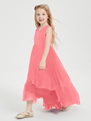 Cascading Skirt Boho Dresses for Junior Bridesmaids Watermelon