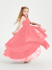 Cascading Skirt Boho Dresses for Junior Bridesmaids Watermelon