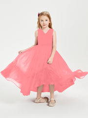 Cascading Skirt Boho Dresses for Junior Bridesmaids Watermelon