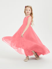 Cascading Skirt Boho Dresses for Junior Bridesmaids Watermelon