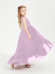 Cascading Skirt Boho Dresses for Junior Bridesmaids Wisteria