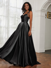 Cowl Neck Ruched Backless Dress With Slit Black