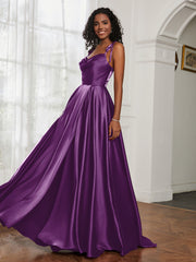 Cowl Neck Ruched Backless Dress With Slit Grape Plus Size