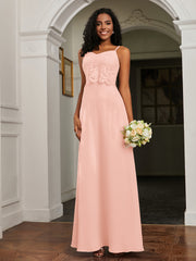 Sweetheart Spaghetti Straps Chiffon A-Line Dress Coral
