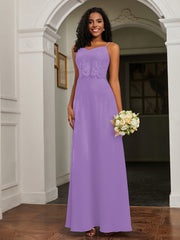 Sweetheart Spaghetti Straps Chiffon A-Line Dress Tahiti Plus Size