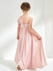 Flutter Sleeve Junior Bridesmaid Dresses Dusty Rose