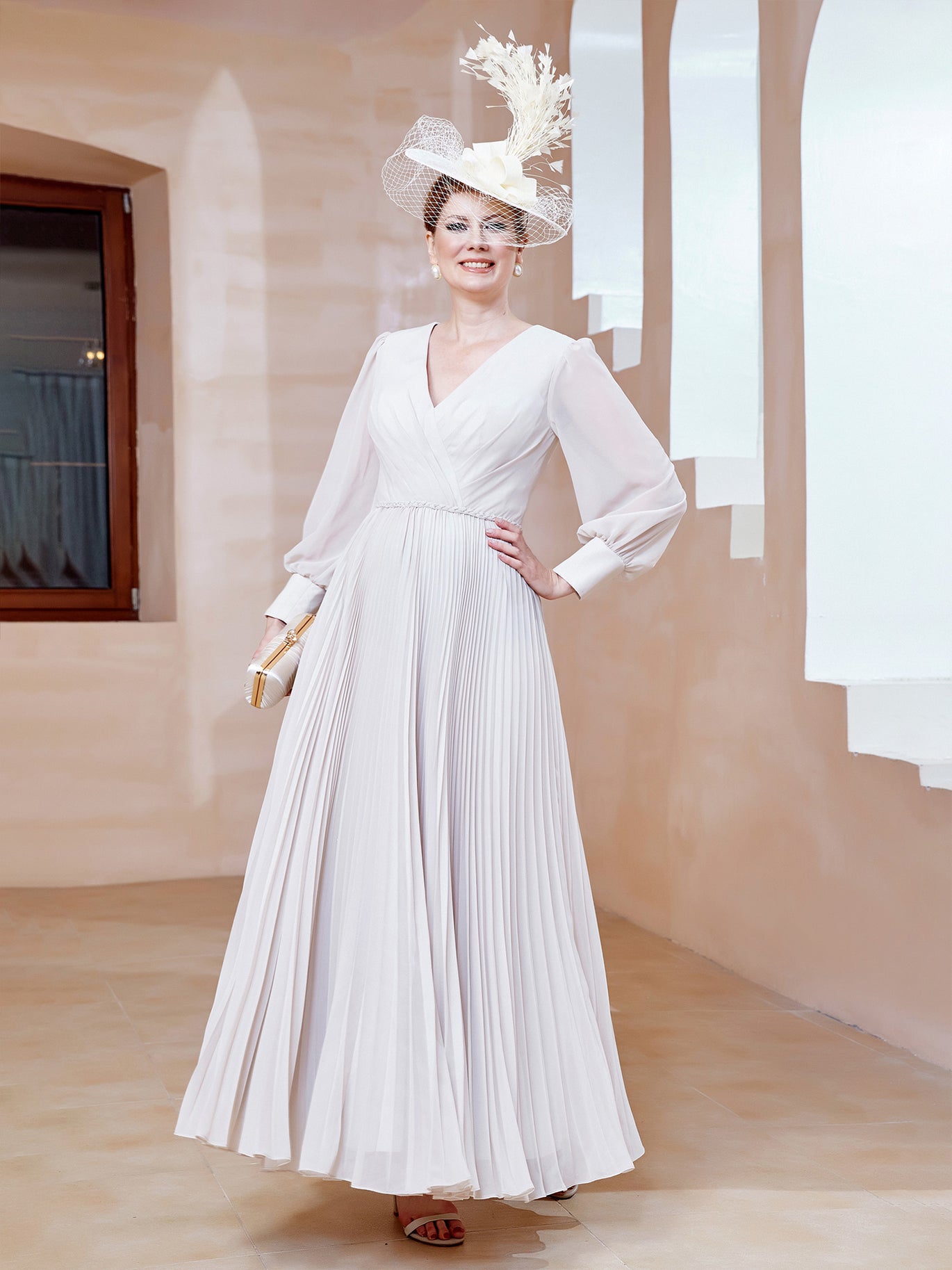 long sleev dresses Elmont Long Sleeve Maxi Dress