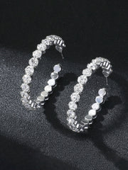 Simple and Stylish Diamond Earrings