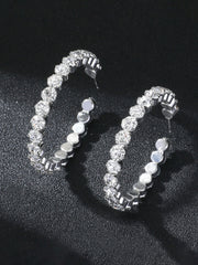 Simple and Stylish Diamond Earrings