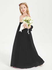 Sparkling Sequined Junior Bridesmaids Gown Black