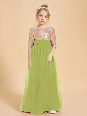 Sparkling Sequined Junior Bridesmaids Gown Clover
