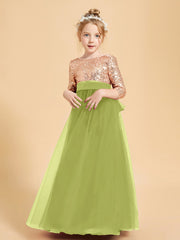Sparkling Sequined Junior Bridesmaids Gown Clover
