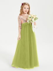 Sparkling Sequined Junior Bridesmaids Gown Clover