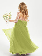 Sparkling Sequined Junior Bridesmaids Gown Clover