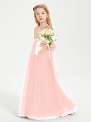 Sparkling Sequined Junior Bridesmaids Gown Coral