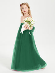 Sparkling Sequined Junior Bridesmaids Gown Dark Green