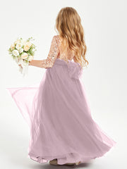 Sparkling Sequined Junior Bridesmaids Gown Dusk