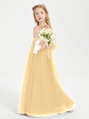 Sparkling Sequined Junior Bridesmaids Gown Gold
