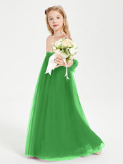 Sparkling Sequined Junior Bridesmaids Gown Green