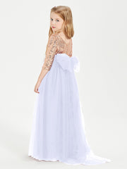 Sparkling Sequined Junior Bridesmaids Gown Lavender