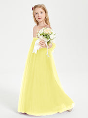 Sparkling Sequined Junior Bridesmaids Gown Lemon