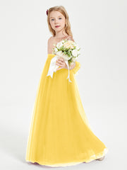 Sparkling Sequined Junior Bridesmaids Gown Marigold