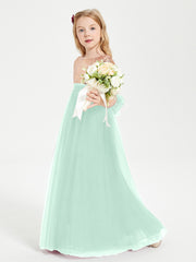 Sparkling Sequined Junior Bridesmaids Gown Mint Green