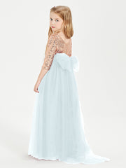 Sparkling Sequined Junior Bridesmaids Gown Mist