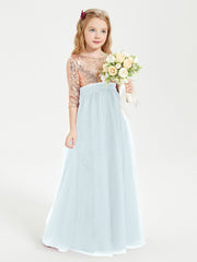 Sparkling Sequined Junior Bridesmaids Gown Mist