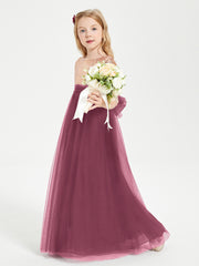 Sparkling Sequined Junior Bridesmaids Gown Mulberry