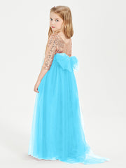 Sparkling Sequined Junior Bridesmaids Gown Pool