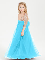 Sparkling Sequined Junior Bridesmaids Gown Pool