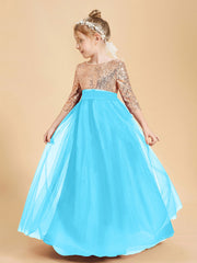 Sparkling Sequined Junior Bridesmaids Gown Pool