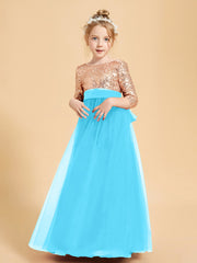 Sparkling Sequined Junior Bridesmaids Gown Pool