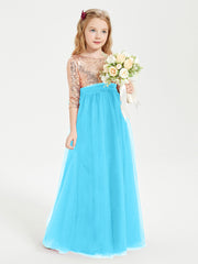 Sparkling Sequined Junior Bridesmaids Gown Pool