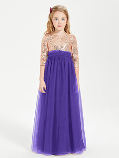 Sparkling Sequined Junior Bridesmaids Gown Regency