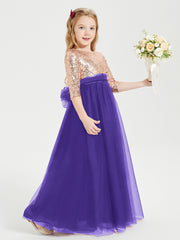 Sparkling Sequined Junior Bridesmaids Gown Regency