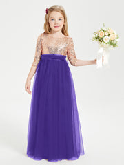 Sparkling Sequined Junior Bridesmaids Gown Regency