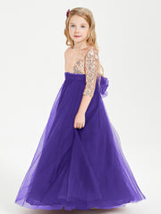 Sparkling Sequined Junior Bridesmaids Gown Regency