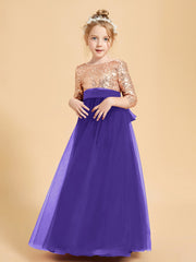 Sparkling Sequined Junior Bridesmaids Gown Regency