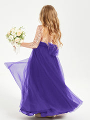 Sparkling Sequined Junior Bridesmaids Gown Regency