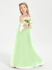 Sparkling Sequined Junior Bridesmaids Gown Sage