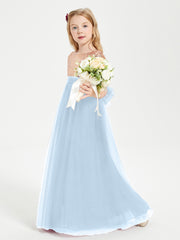 Sparkling Sequined Junior Bridesmaids Gown Sky Blue