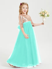 Sparkling Sequined Junior Bridesmaids Gown Spa
