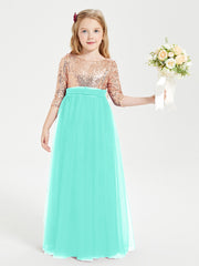 Sparkling Sequined Junior Bridesmaids Gown Spa