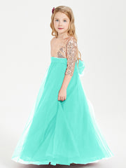 Sparkling Sequined Junior Bridesmaids Gown Spa