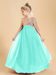 Sparkling Sequined Junior Bridesmaids Gown Spa