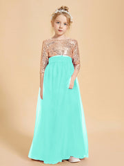 Sparkling Sequined Junior Bridesmaids Gown Spa